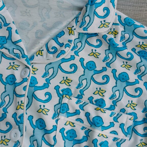 Roller Rabbit Lovely Monkey Pajamas Set - Picture 4 of 6